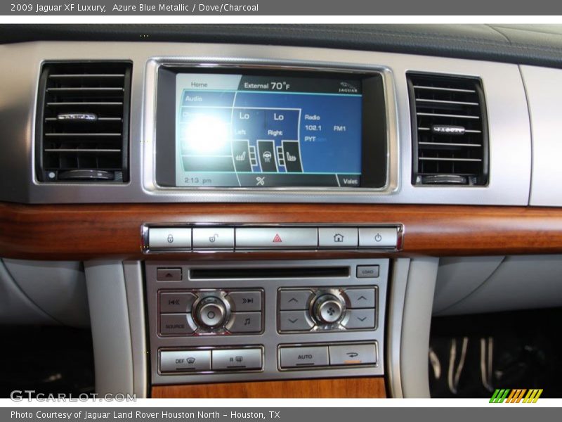 Azure Blue Metallic / Dove/Charcoal 2009 Jaguar XF Luxury