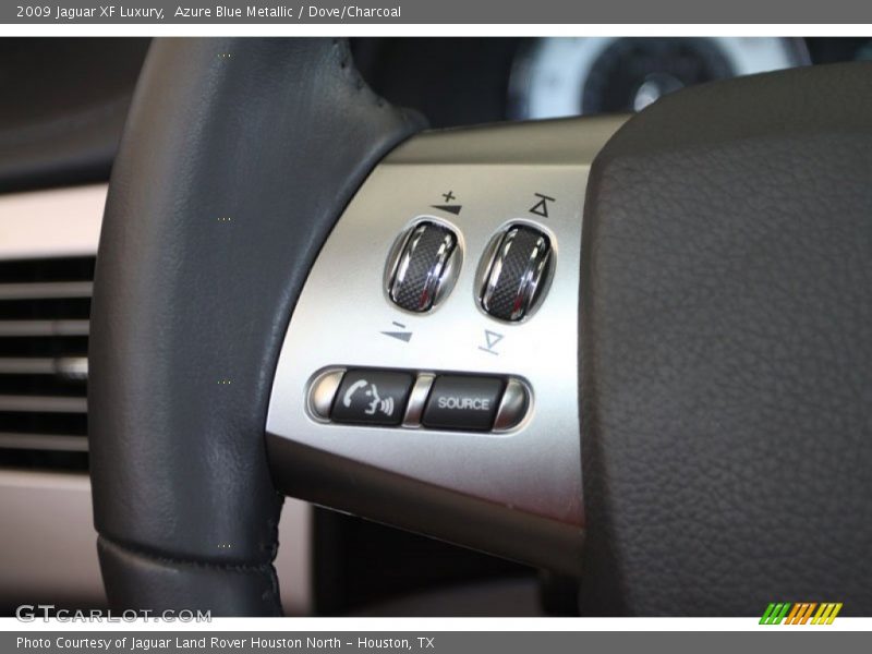 Azure Blue Metallic / Dove/Charcoal 2009 Jaguar XF Luxury