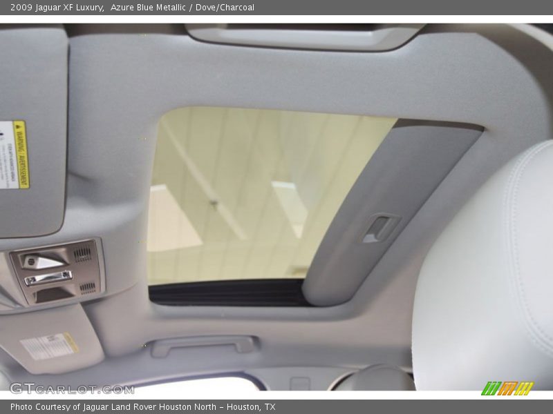 Azure Blue Metallic / Dove/Charcoal 2009 Jaguar XF Luxury