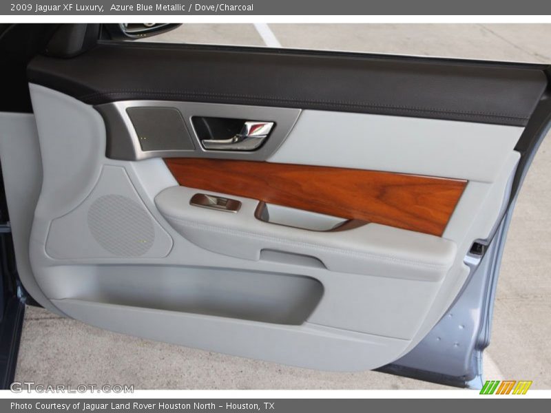 Azure Blue Metallic / Dove/Charcoal 2009 Jaguar XF Luxury