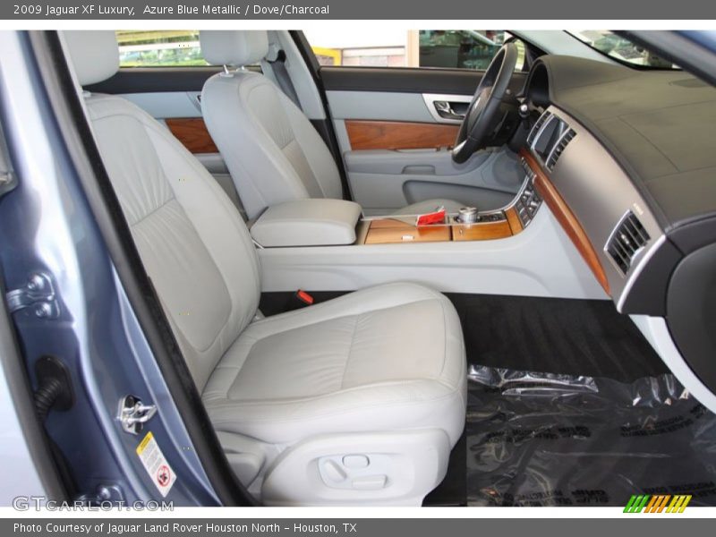 Azure Blue Metallic / Dove/Charcoal 2009 Jaguar XF Luxury