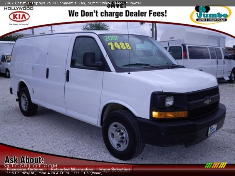 Summit White / Medium Pewter 2007 Chevrolet Express 2500 Commercial Van
