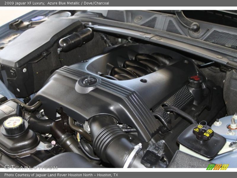 Azure Blue Metallic / Dove/Charcoal 2009 Jaguar XF Luxury