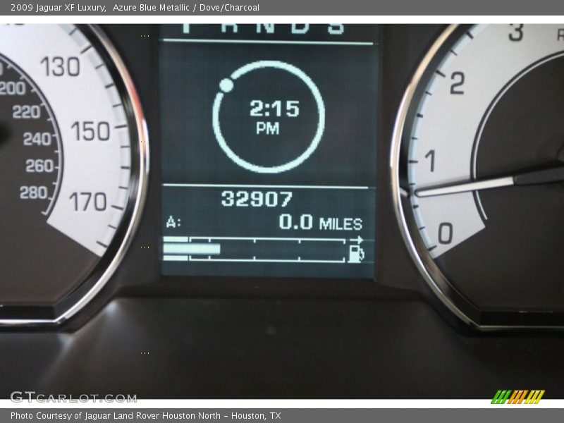 Azure Blue Metallic / Dove/Charcoal 2009 Jaguar XF Luxury