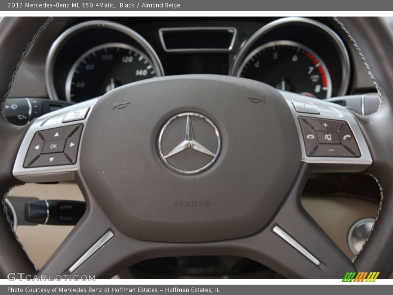 Black / Almond Beige 2012 Mercedes-Benz ML 350 4Matic