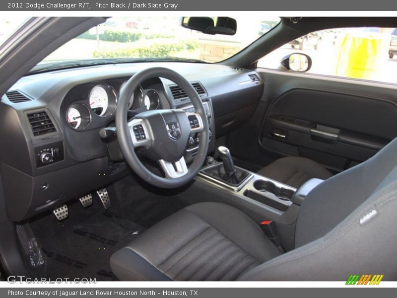 Pitch Black / Dark Slate Gray 2012 Dodge Challenger R/T