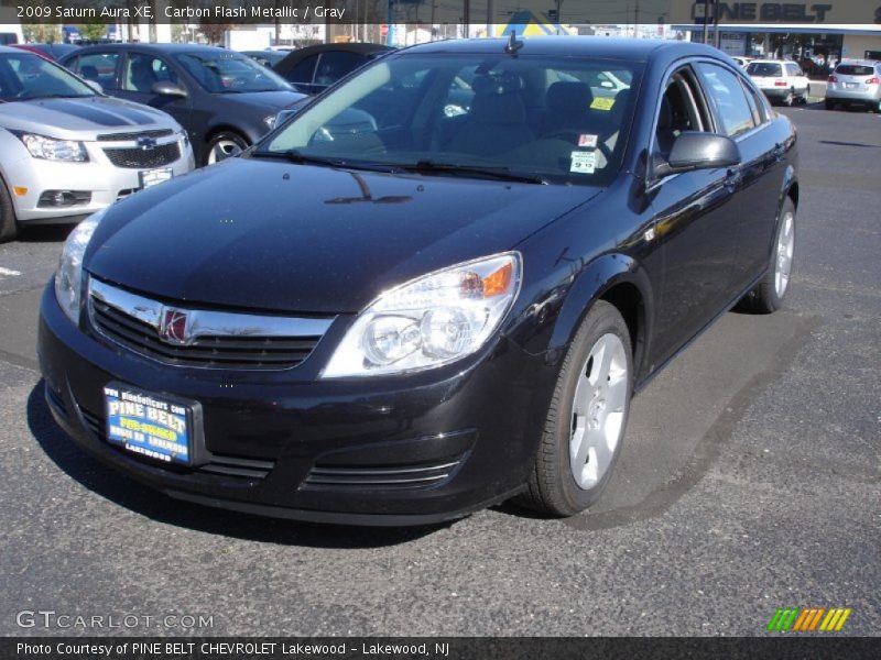 Carbon Flash Metallic / Gray 2009 Saturn Aura XE