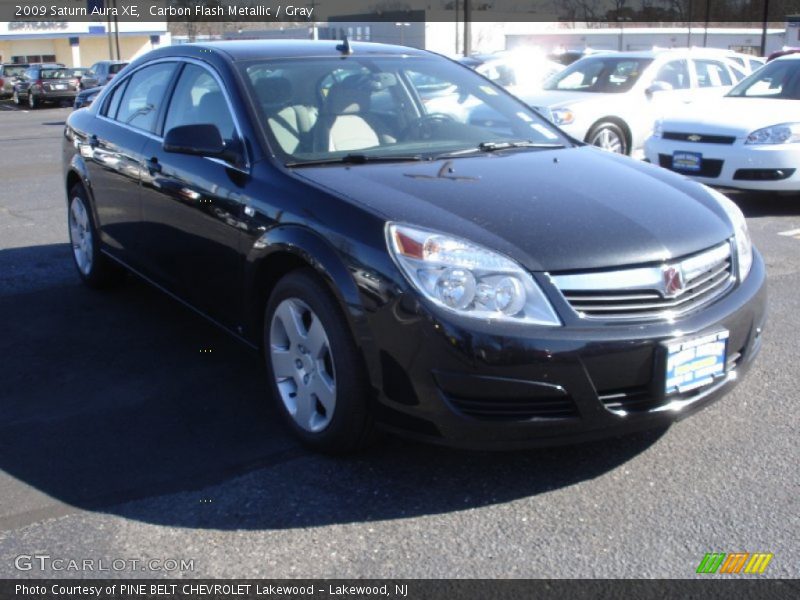 Carbon Flash Metallic / Gray 2009 Saturn Aura XE