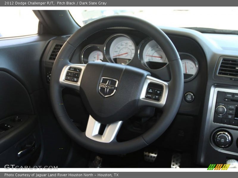 Pitch Black / Dark Slate Gray 2012 Dodge Challenger R/T