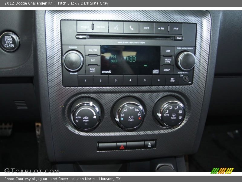 Pitch Black / Dark Slate Gray 2012 Dodge Challenger R/T