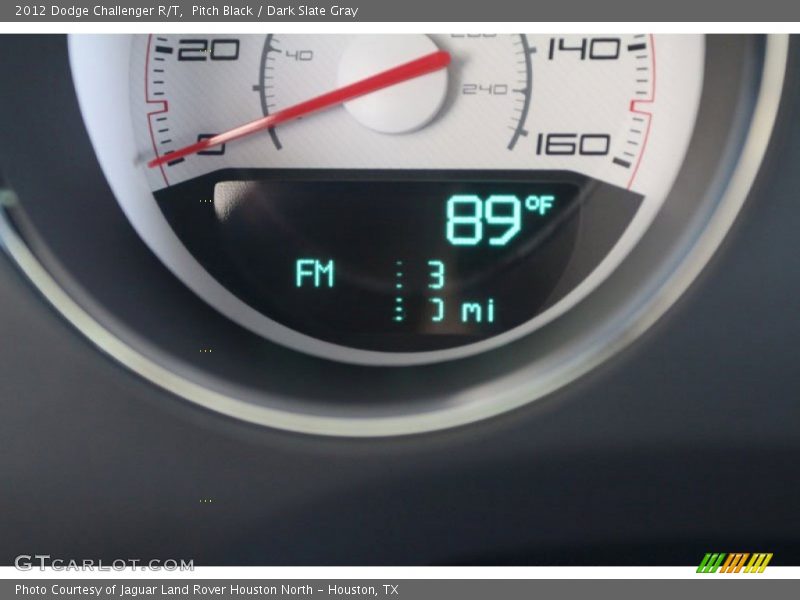 Pitch Black / Dark Slate Gray 2012 Dodge Challenger R/T