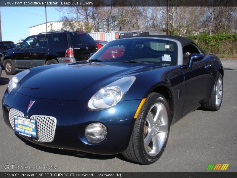 Deep Blue / Ebony 2007 Pontiac Solstice Roadster