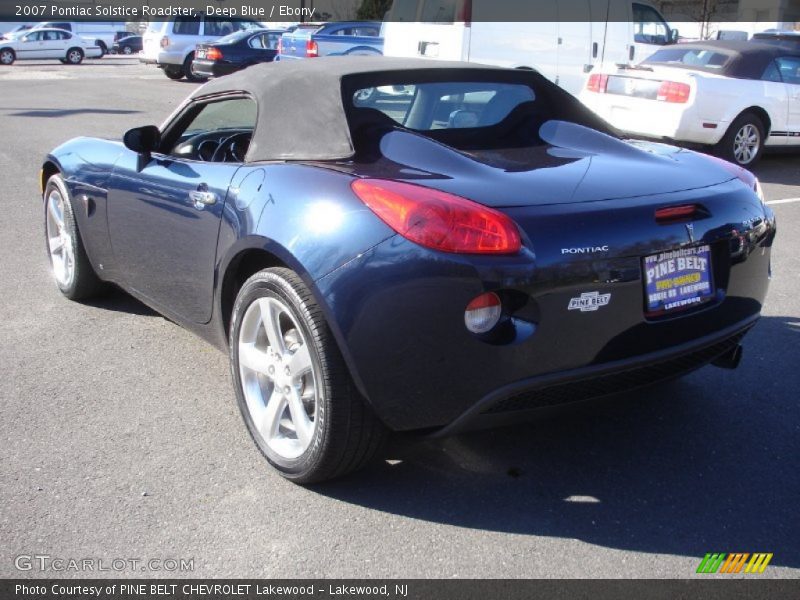 Deep Blue / Ebony 2007 Pontiac Solstice Roadster
