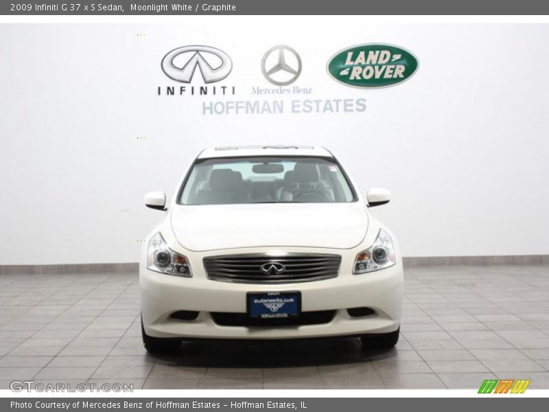 Moonlight White / Graphite 2009 Infiniti G 37 x S Sedan
