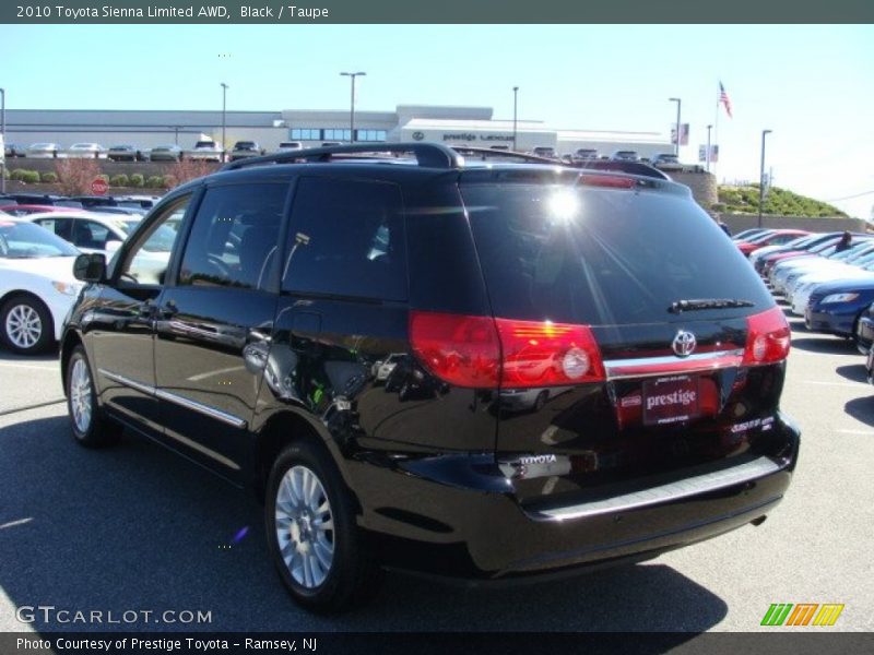 Black / Taupe 2010 Toyota Sienna Limited AWD