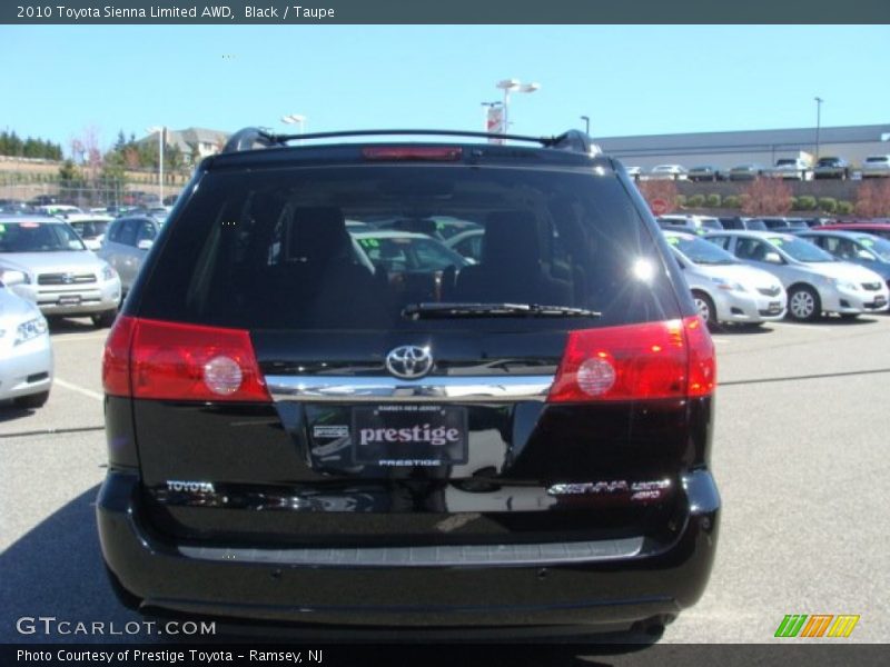 Black / Taupe 2010 Toyota Sienna Limited AWD