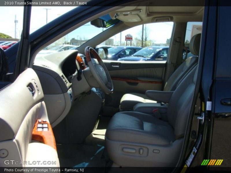Black / Taupe 2010 Toyota Sienna Limited AWD