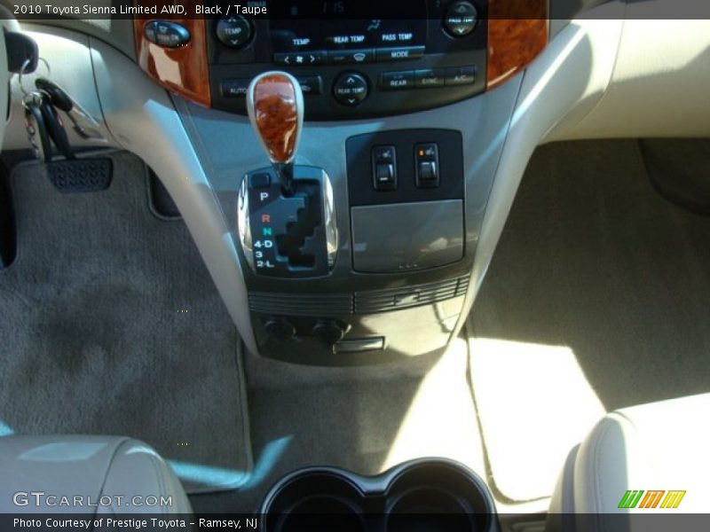 Black / Taupe 2010 Toyota Sienna Limited AWD