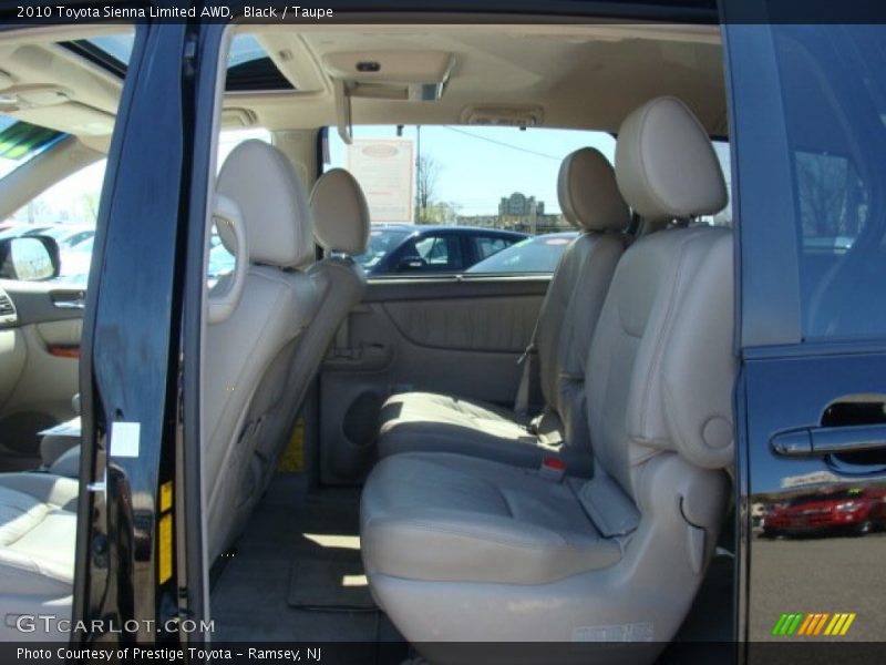 Black / Taupe 2010 Toyota Sienna Limited AWD