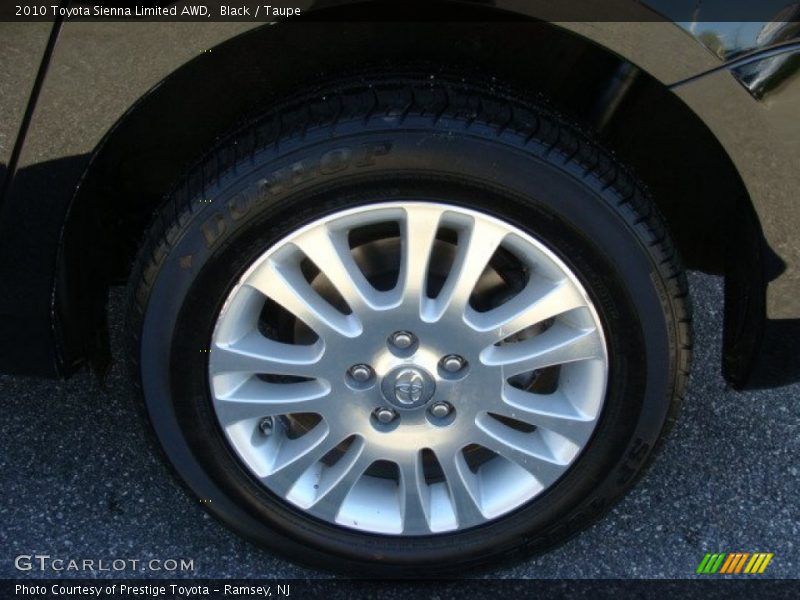 Black / Taupe 2010 Toyota Sienna Limited AWD