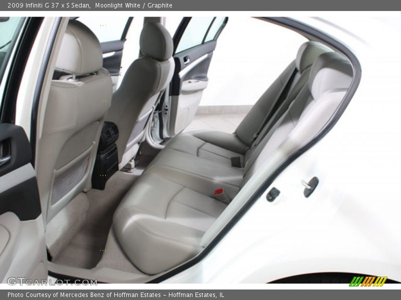 Moonlight White / Graphite 2009 Infiniti G 37 x S Sedan