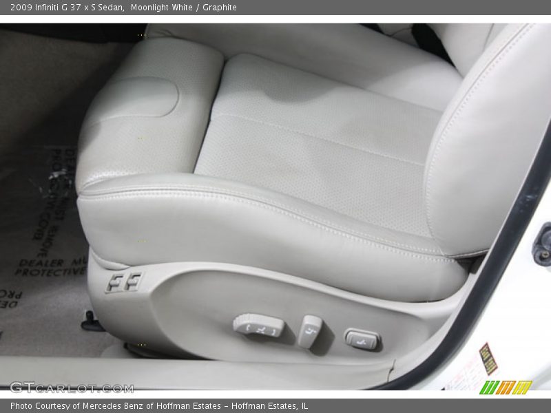 Moonlight White / Graphite 2009 Infiniti G 37 x S Sedan