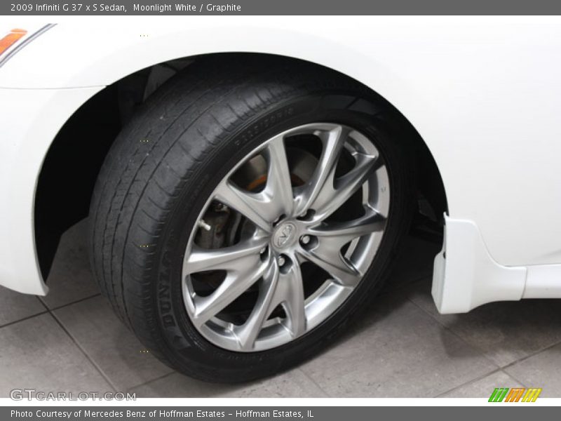 Moonlight White / Graphite 2009 Infiniti G 37 x S Sedan