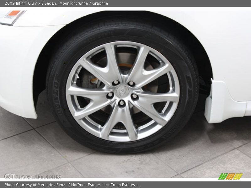 Moonlight White / Graphite 2009 Infiniti G 37 x S Sedan