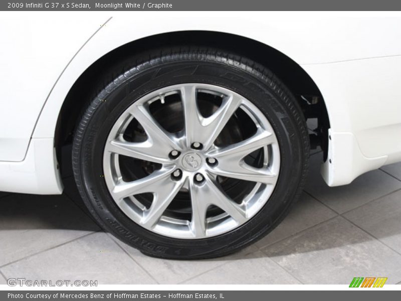 Moonlight White / Graphite 2009 Infiniti G 37 x S Sedan
