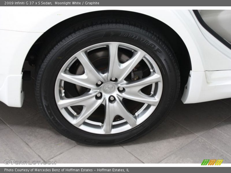 Moonlight White / Graphite 2009 Infiniti G 37 x S Sedan