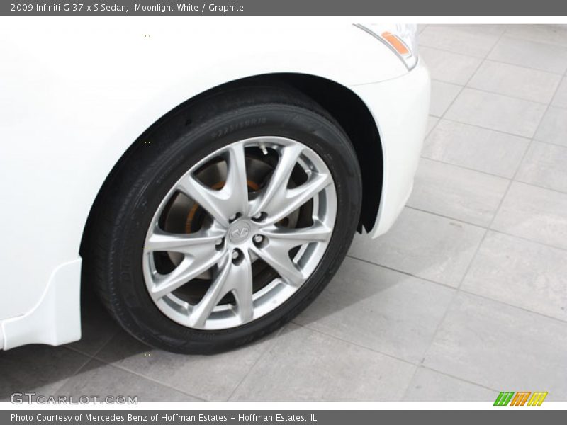 Moonlight White / Graphite 2009 Infiniti G 37 x S Sedan