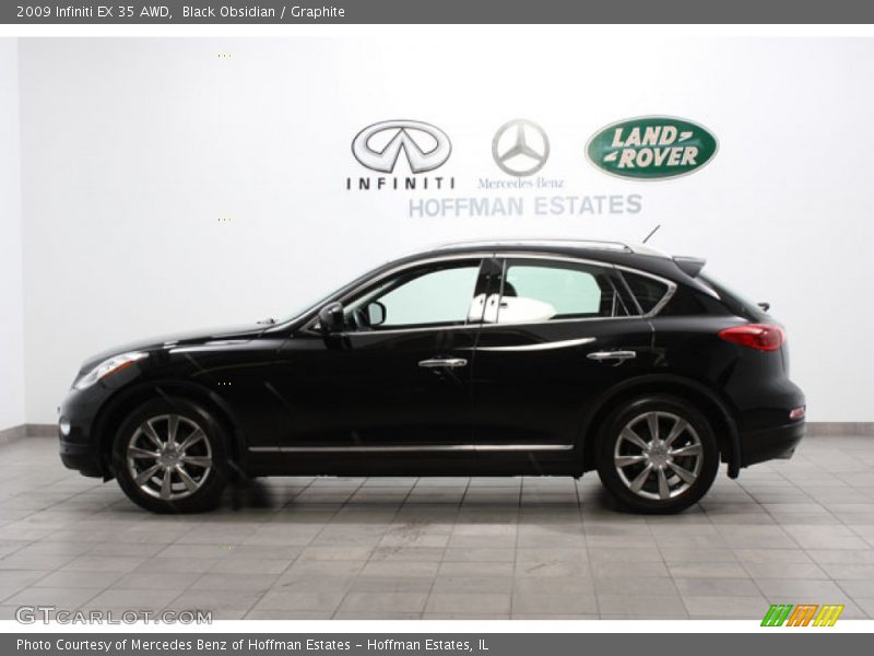 Black Obsidian / Graphite 2009 Infiniti EX 35 AWD
