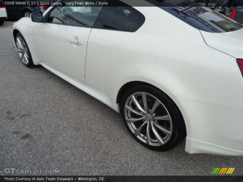 Ivory Pearl White / Stone 2008 Infiniti G 37 S Sport Coupe