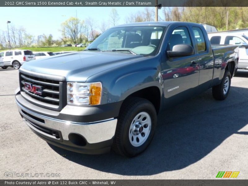 Stealth Gray Metallic / Dark Titanium 2012 GMC Sierra 1500 Extended Cab 4x4