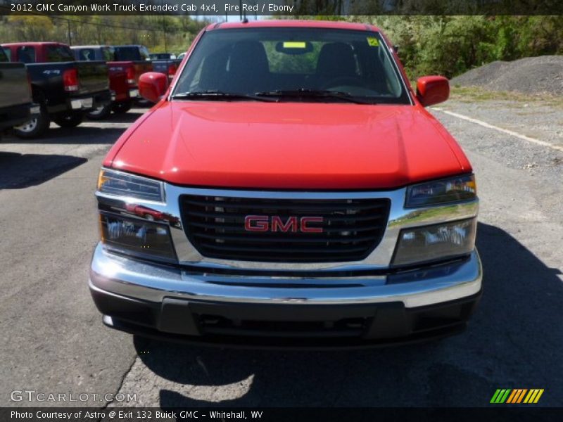 Fire Red / Ebony 2012 GMC Canyon Work Truck Extended Cab 4x4