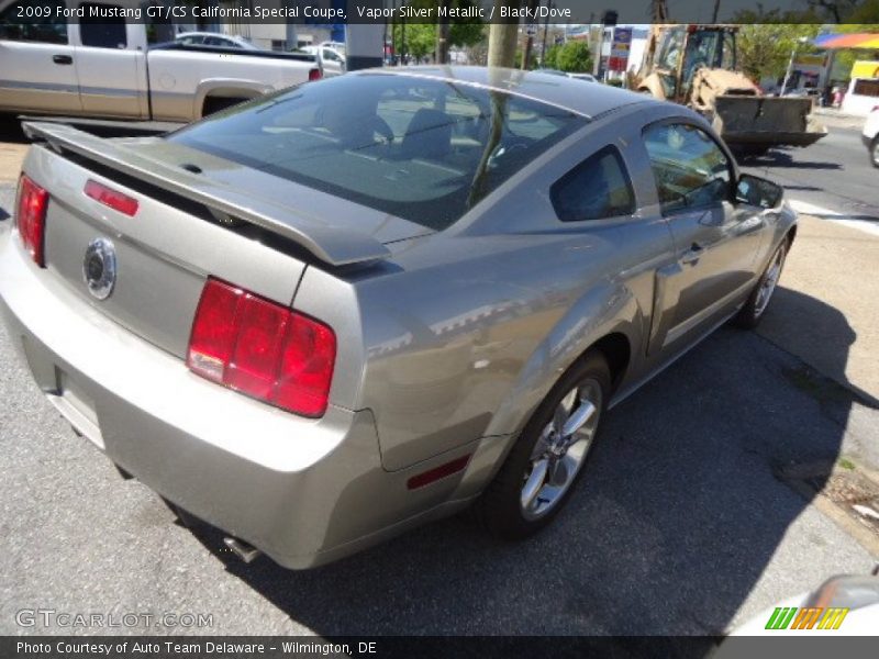 Vapor Silver Metallic / Black/Dove 2009 Ford Mustang GT/CS California Special Coupe