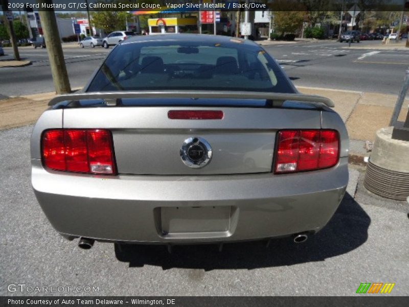 Vapor Silver Metallic / Black/Dove 2009 Ford Mustang GT/CS California Special Coupe