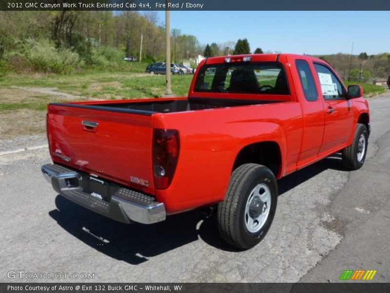 Fire Red / Ebony 2012 GMC Canyon Work Truck Extended Cab 4x4