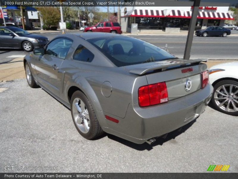 Vapor Silver Metallic / Black/Dove 2009 Ford Mustang GT/CS California Special Coupe
