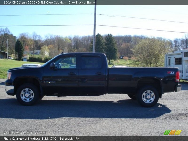 Onyx Black / Ebony 2009 GMC Sierra 2500HD SLE Crew Cab 4x4