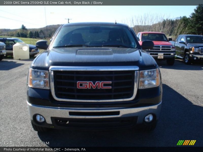 Onyx Black / Ebony 2009 GMC Sierra 2500HD SLE Crew Cab 4x4