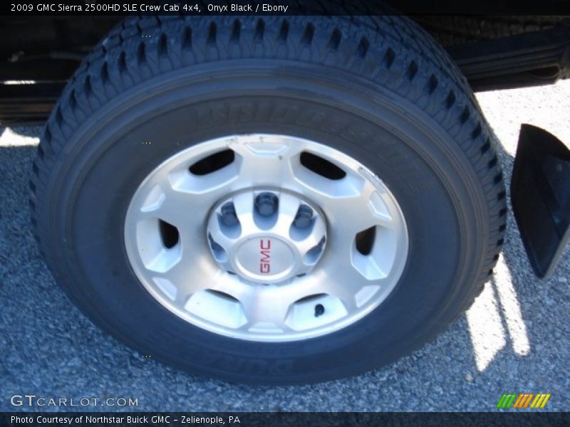 Onyx Black / Ebony 2009 GMC Sierra 2500HD SLE Crew Cab 4x4
