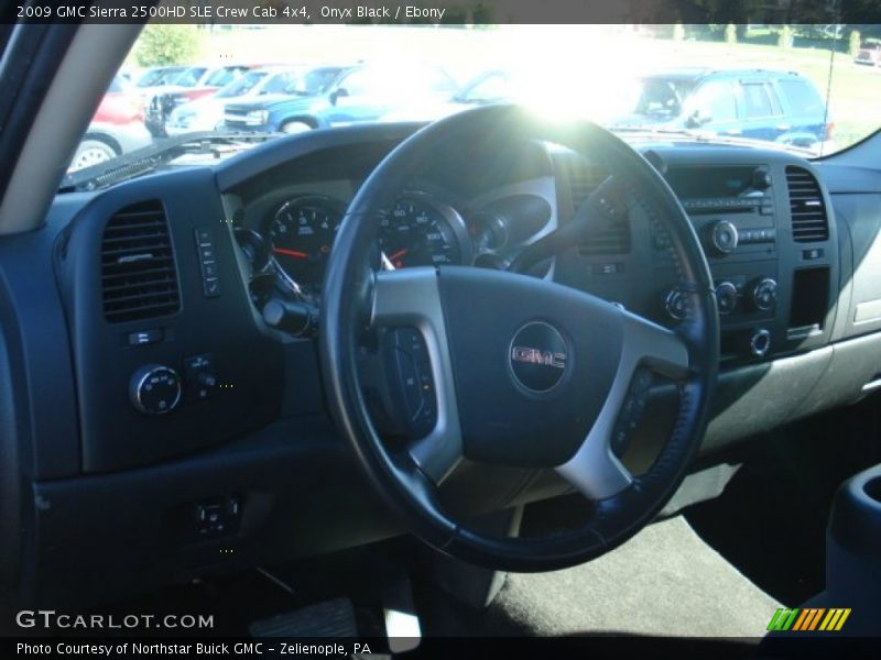 Onyx Black / Ebony 2009 GMC Sierra 2500HD SLE Crew Cab 4x4