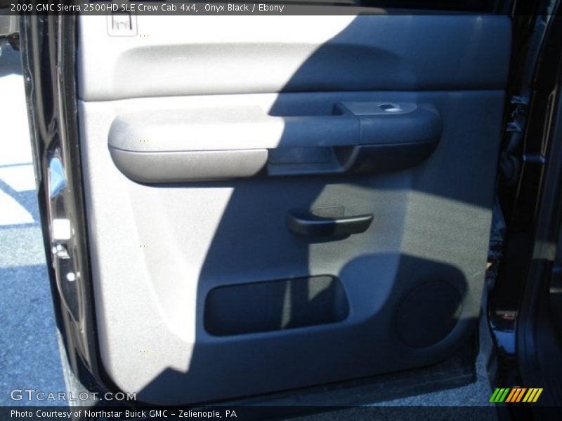 Onyx Black / Ebony 2009 GMC Sierra 2500HD SLE Crew Cab 4x4
