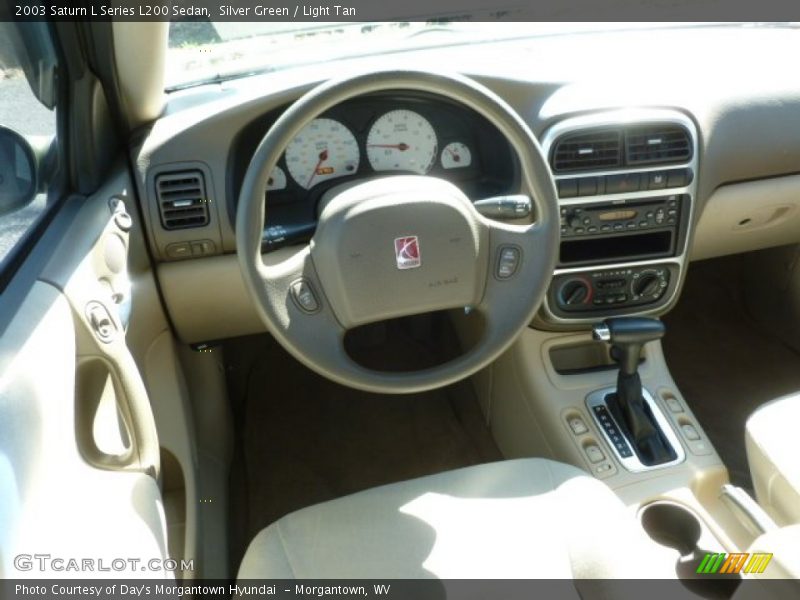 Silver Green / Light Tan 2003 Saturn L Series L200 Sedan
