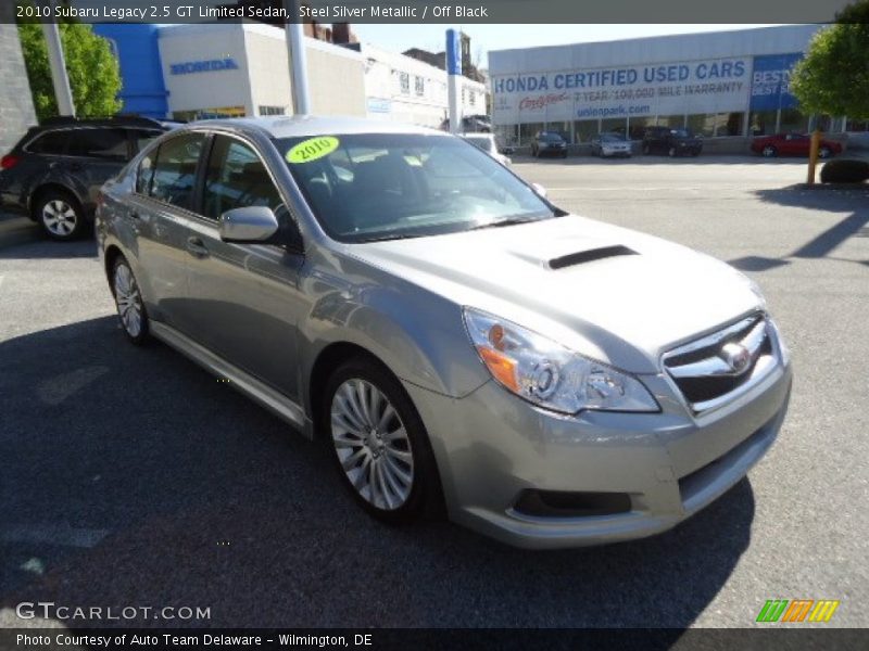 Steel Silver Metallic / Off Black 2010 Subaru Legacy 2.5 GT Limited Sedan