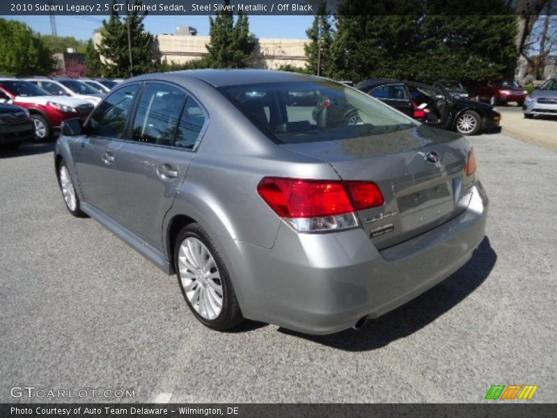 Steel Silver Metallic / Off Black 2010 Subaru Legacy 2.5 GT Limited Sedan