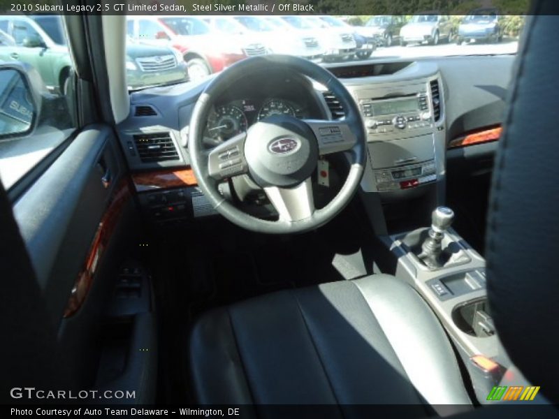 Steel Silver Metallic / Off Black 2010 Subaru Legacy 2.5 GT Limited Sedan