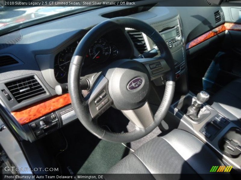 Steel Silver Metallic / Off Black 2010 Subaru Legacy 2.5 GT Limited Sedan