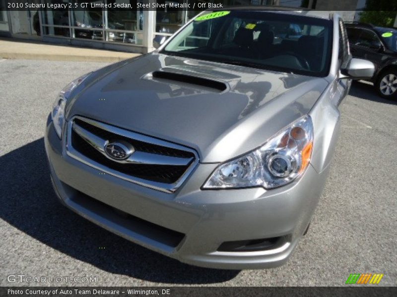 Steel Silver Metallic / Off Black 2010 Subaru Legacy 2.5 GT Limited Sedan